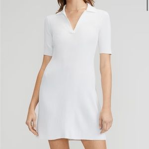 Everlane Ribbed Short Sleeve Polo Dress